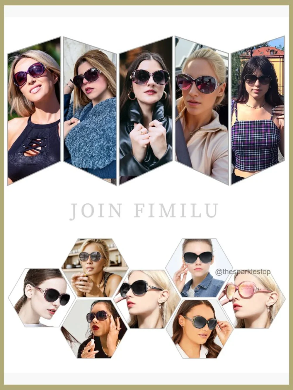 Polarized Sunglasses for Women Oversized Retro Style UV Protection